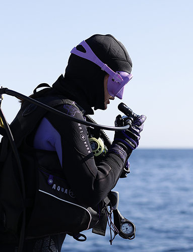 blue diving x small